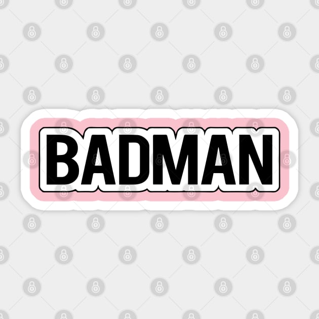 Badman Sticker by Marina_Povkhanych_Art